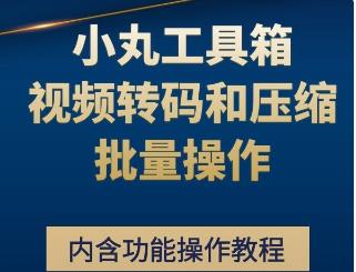 小丸工具箱软件和教程