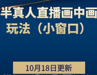 新北方-10.16半真人直播画中画玩法（小窗口）