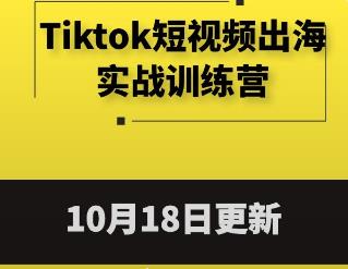 Tiktok短视频出海实战训练营
