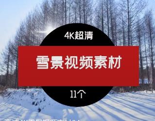 高清4K雪景视频素材04