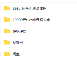 鲸叹号热门课程闲鱼，TIKTOK，视频号课程(图1)