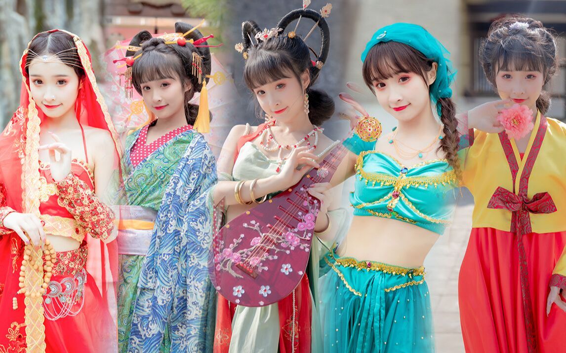 国舞-宅舞-二次元cosplay 舞蹈高清视频素材抖音4K素材(图1)